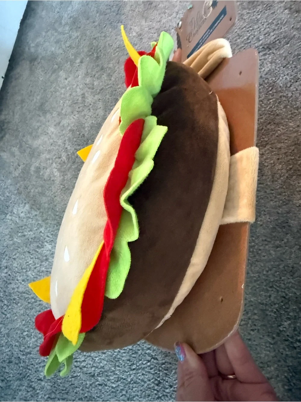 NWT dog Halloween cheeseburger costume
